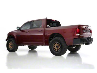 4.50-Inch Bulge Flat Top Bedsides; Fiberglass (09-18 RAM 1500 w/ 6.4-Foot Box & w/o RAM Box)