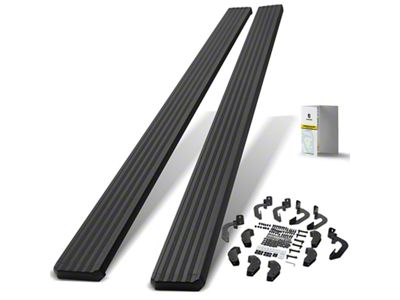 5-Inch Aluminum Running Boards; Textured Black (09-18 RAM 1500 Quad Cab)