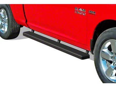 5-Inch iStep Running Boards; Black (09-18 RAM 1500 Quad Cab)