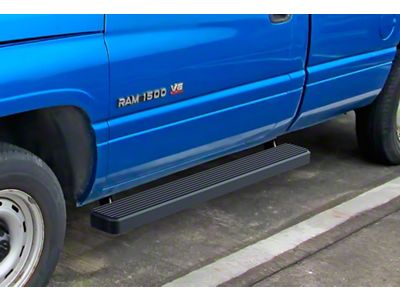 5-Inch iStep Running Boards; Black (94-01 RAM 1500 Regular Cab)
