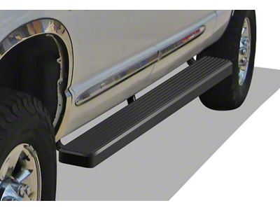 5-Inch iStep Running Boards; Black (06-08 RAM 1500 Mega Cab)