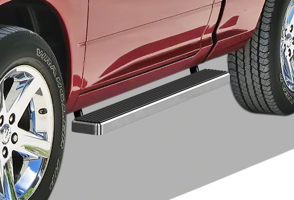 RAM 1500 5Inch iStep Running Boards; Hairline Silver (0918 RAM 1500