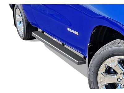 5-Inch iStep Running Boards; Hairline Silver (19-25 RAM 1500 Crew Cab)