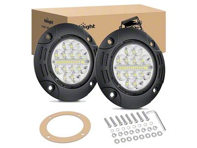 5-Inch LED Flush Mount Spot Lights (Universal; Some Adaptation May Be Required)