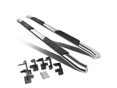 5-Inch Nerf Side Step Bars; Stainless Steel (19-25 RAM 1500 Quad Cab)