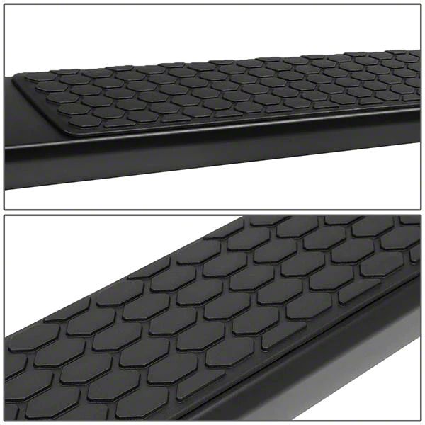 RAM 1500 5-Inch Wide Flat Running Boards; Black (09-18 RAM 1500
