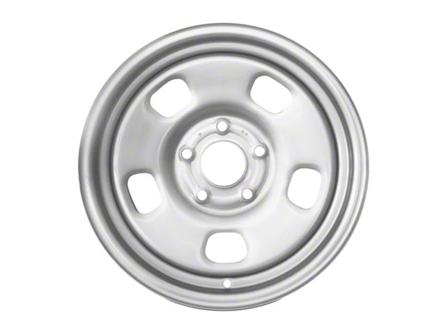 5-Slot Replica Steel Silver 5-Lug Wheel; 17x7; 25mm Offset (09-18 RAM 1500)