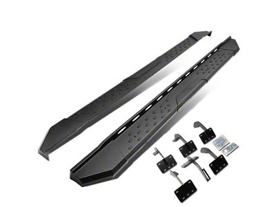 5.50-Inch Running Boards; Matte Black (19-25 RAM 1500 Crew Cab)