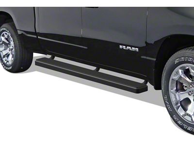 6-Inch iStep Running Boards; with Aluminum Step Pads; Black (19-24 RAM 1500 Crew Cab)