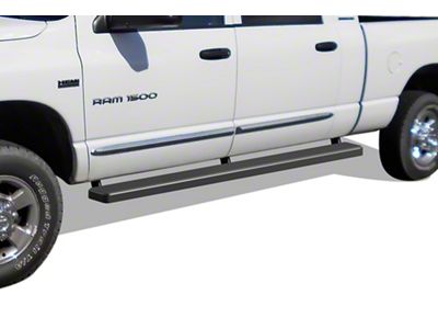 6-Inch iStep Running Boards; Black (06-08 RAM 1500 Mega Cab)