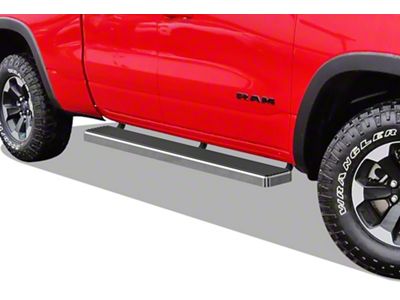 6-Inch iStep Running Boards; Hairline Silver (19-25 RAM 1500 Quad Cab)