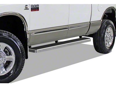 6-Inch iStep Running Boards; Hairline Silver (03-08 RAM 1500 Quad Cab)