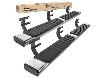 6-Inch Nerf Side Step Bars; Black (09-18 RAM 1500 Quad Cab)