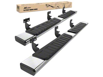 6-Inch Nerf Side Step Bars; Stainless Steel (09-18 RAM 1500 Crew Cab)
