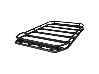 Go Rhino 60-Inch x 40-Inch Flat Platform Rack with Quad Overland Rail Kit (Universal; Some Adaptation May Be Required)