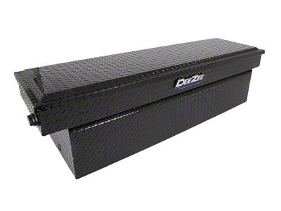 74-Inch Blue Label Series Single Lid Crossover Tool Box; Gloss Black (Universal; Some Adaptation May Be Required)