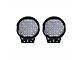 9-Inch Black Round LED Light Kit; Spot/Flood Combo Beam (Universal; Some Adaptation May Be Required)