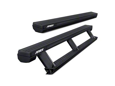 ActionTrac Powered Running Boards; Carbide Black (19-25 RAM 1500 Crew Cab)
