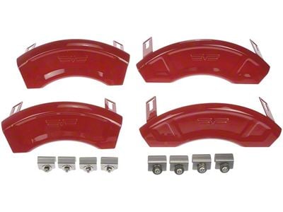 Aesthetic Brake Caliper Covers; Red; Front and Rear (09-18 RAM 1500)