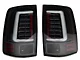 LED Tail Lights; All Black Housing; Clear Lens (09-18 RAM 1500 w/ Factory Halogen Tail Lights)