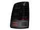 LED Tail Lights; All Black Housing; Clear Lens (13-18 RAM 1500 w/ Factory LED Tail Lights)