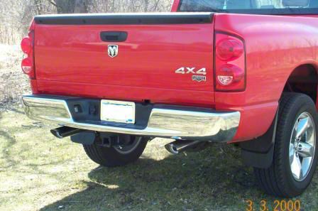 Dual Exhaust Kit W/ Flowmaster Super 10 Muffler – 04-08 Dodge Ram 1500 2.5" Slash Tips