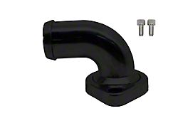 Aluminum 90 Degree Water Neck Thermostat Housing; Black (03-24 5.7L RAM 1500)