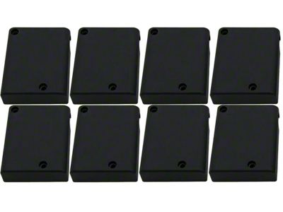 Aluminum Coil Covers; Black (05-24 5.7L RAM 1500)
