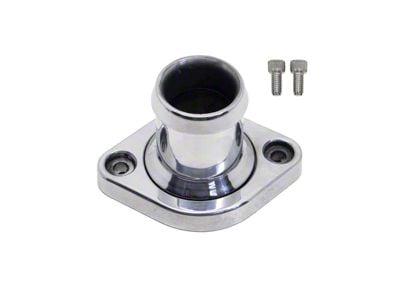 Aluminum Straight Water Neck Thermostat Housing; Polished (04-24 5.7L RAM 1500)
