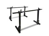 Aluminum Truck Bed Rack; Black (Universal; Some Adaptation May Be Required)