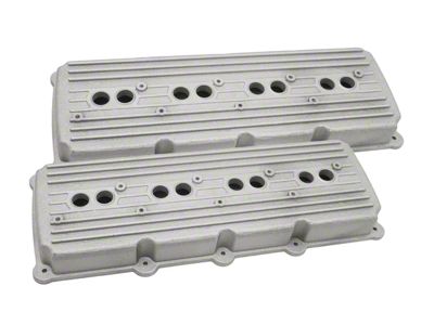 Aluminum Valve Covers; Raw (05-24 5.7L RAM 1500)