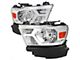 Animted LED Bar Factory Style Headlights; Chrome Housing; Clear Lens (19-24 RAM 1500 w/ Factory Halogen Headlights)