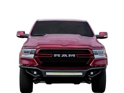 Armour Front Bumper with LED Lights; Black (09-12 RAM 1500)