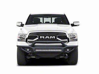 Armour II Heavy Duty Front Bumper with 30-Inch LED Light Bar and 4-Inch Cube Lights (15-18 RAM 1500 Rebel)