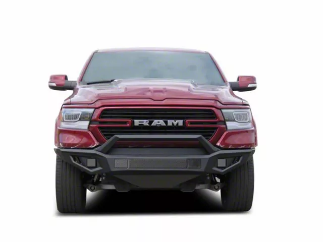 Armour II Heavy Duty Front Bumper with Bullnose and Skid Plate (13-18 RAM 1500, Excluding Rebel)