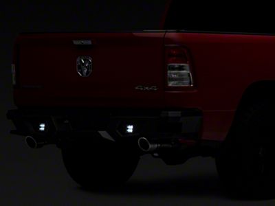 Armour Rear Bumper; Black (19-23 RAM 1500)