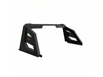 Armour Roll Bar with 50-Inch LED Light Bar Mounting Brackets; Black (09-18 RAM 1500)