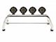 Atlas Roll Bar with 7-Inch Black Round LED Lights; Stainless Steel (02-24 RAM 1500 w/o RAM Box)