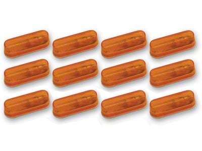 Auxiliary Running Lights; Amber; 12-Pack (Universal; Some Adaptation May Be Required)