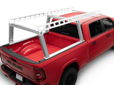 Base K2 Over Cab Rack; Silver (09-26 RAM 1500 w/ 5.7-Foot Box & w/o RAM Box)