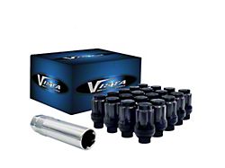 Black Acorn Spline ET Lug Nuts; M14x1.5; Set of 20 (12-18 RAM 1500)