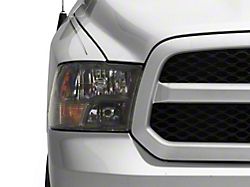 Euro Headlights; Matte Black Housing; Clear Lens (09-18 RAM 1500 w/ Factory Halogen Non-Projector Headlights)