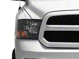Factory Style Headlights; Matte Black Housing; Clear Lens; For H13 Bulbs Only (09-18 RAM 1500 w/ Factory Halogen Non-Projector Headlights)