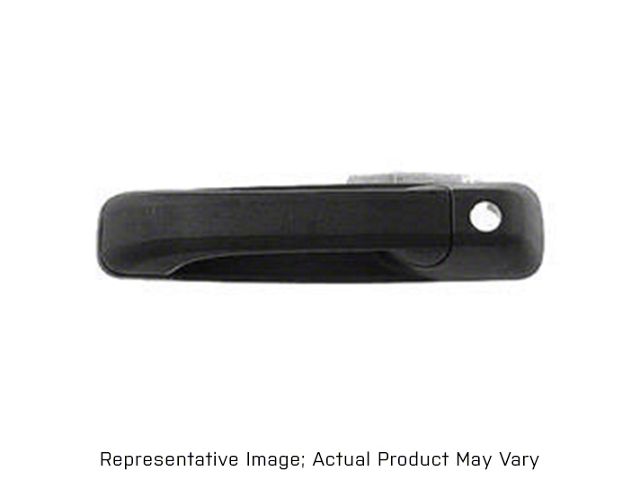 Replacement Front Door Handle with Key Hole Opening; Passenger Side; Black (09-18 RAM 1500)