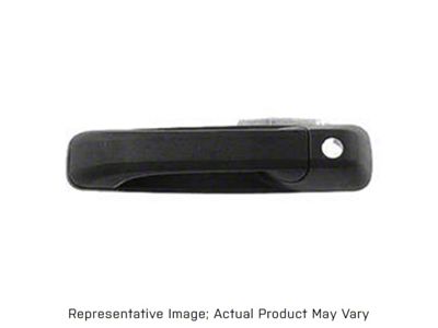Replacement Front Door Handle with Key Hole Opening; Passenger Side; Black (09-18 RAM 1500)