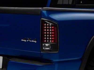 Raxiom LED Tail Lights; Black Housing; Clear Lens (07-08 RAM 1500)