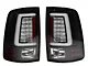 Light Bar LED Tail Lights; Black Housing; Clear Lens (09-18 RAM 1500 w/ Factory Halogen Tail Lights)