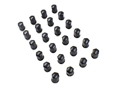 Black OEM Style Lug Nut Kit; 14mm x 1.5; Set of 24 (19-25 RAM 1500)