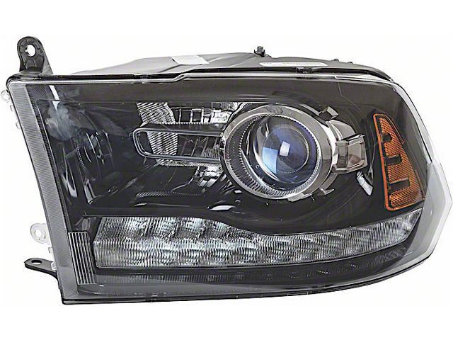 Replacement Projector Headlights; Black Housing; Clear Lens (09-12 RAM 1500)