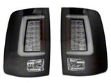 LED Tail Lights; Black Housing; Smoked Lens (13-18 RAM 1500 w/ Factory LED Tail Lights)